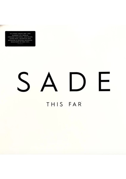 Sade This Far Plak 6lp