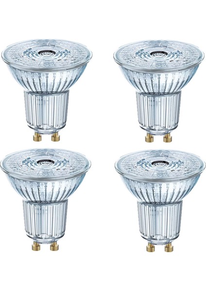 4.5-50W Dimmable Sarı Işık 2700K GU10 Kısılabilir LED Spot Ampul 4 Adet