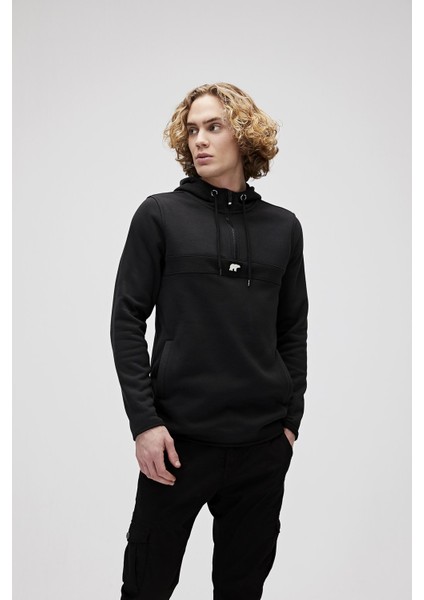 Erkek Siyah Spor Sweatshirt modelleri