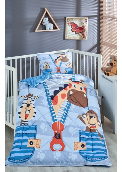 Dijital Baskılı Thermal Kumaş Bebek Yorgan Seti /B13