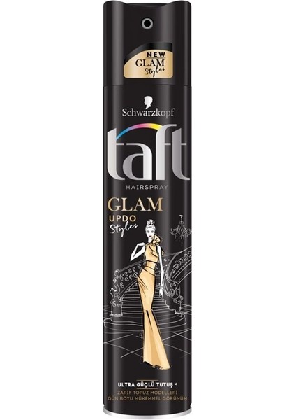 Glam Saç Spreyi 250ML Zarif Topuz
