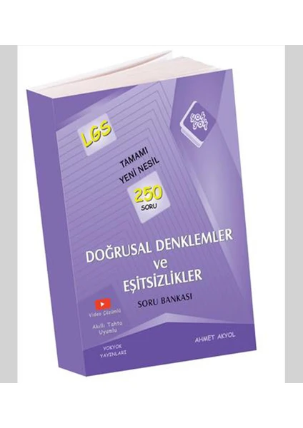 Yok Yok LGS Doğrusal Denklemler ve Eşitsizlikler Soru Bankası