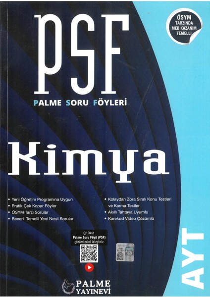 AYT Kimya Soru Föyleri