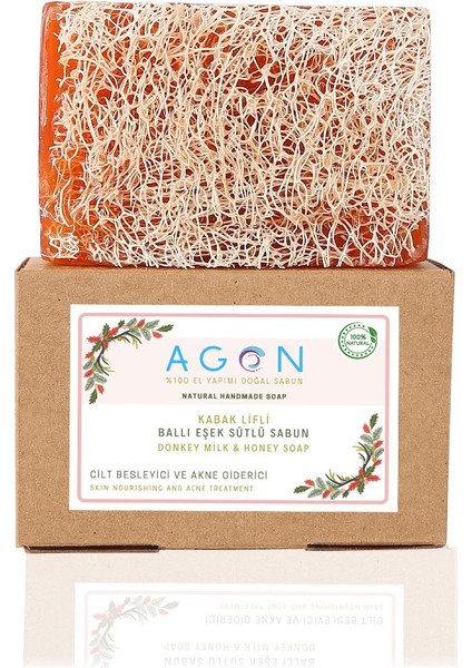 Doğal At Kılı Yüz Bakım Fırçası ve Kabak Lifli Ballı Eşek Sütlü Sabun Seti fırsatları