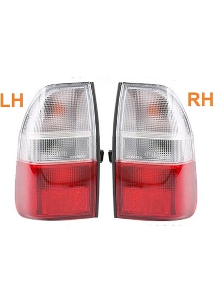 Mitsubishi L200 Stop Sağ-Sol Takım Kırmızı-Beyaz 1999-2004