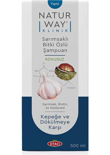 Naturway Kepek ve Dökülme Sarımsaklı Şampuan 500 ml