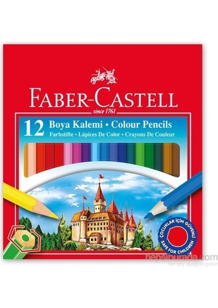 Karton Kutu Boya Kalemi 12 Renk Yarım Boy
