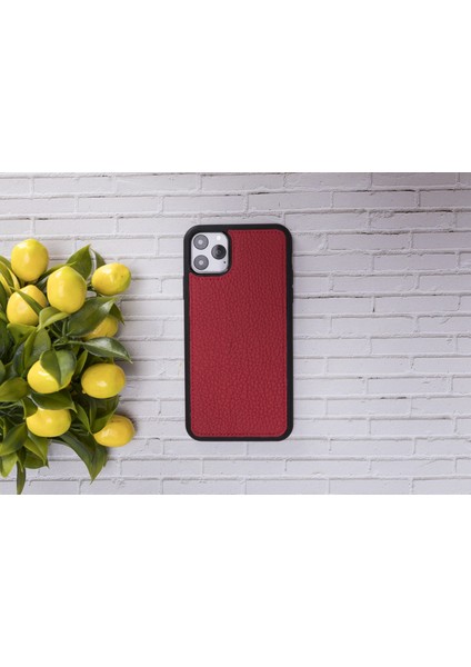 Mw Deri Telefon Kılıfı iPhone 11 Pro Max Erc2 Kırmızı modelleri