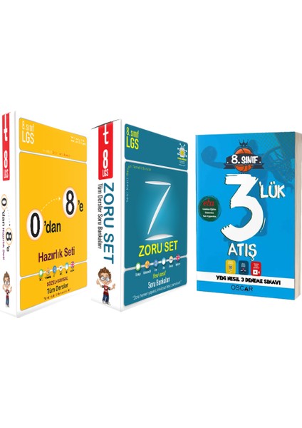 8. Sınıf LGS Konu Anlatımlı Soru Bankası Zoru Bankası Set