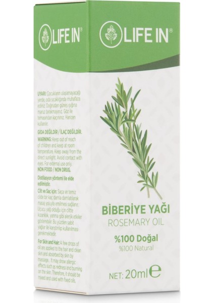 Life In Biberiye Yağı 20 ml