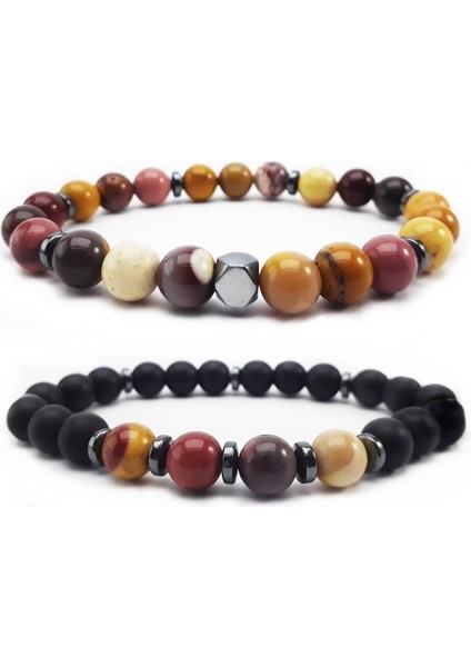 Jade - Oniks - Oniks Doğal Taş Erkek Bileklik