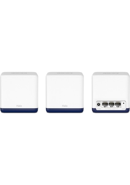 Halo H50G(3-pack), AC1900Mbps, Dual-Band, Gigabit Portları, 100'e Kadar Cihaz Bağlanabilir, 550 m²'ye Kadar Kapsama, Akıllı Bağlantı, Mobil Uygulama ile Kolay Kurulum, Wi-Fi 5 Mesh Sistemi