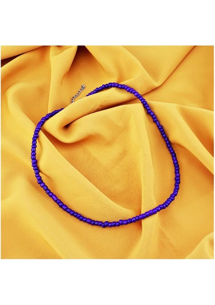 Mor Renk Mercan Doğal Taş Kadın Kolye