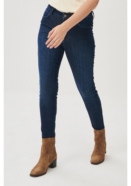 Scarlett High Skinny Fit Yüksek Bel Jean Pantolon