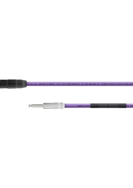Neo Created By Oyaıde Elec. Pa-02 Txm V2 / 5.0 mt Ultra Kalite 110Ω Balanslı Aktif Stüdyo Hoparlör / Monitör Kablosu 1/4trs Erkek'den → Xlr Erkeğe