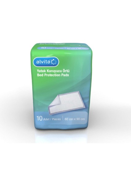 Alvita Yatak Koruyucu Örtü 60 x 90 cm 10'lu