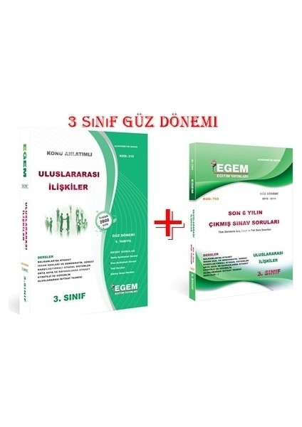 AÖF Uluslararası İlişkiler 3. Sınıf 5 Dönem Konu Anlatımlı Soru Bankası + Çıkmış