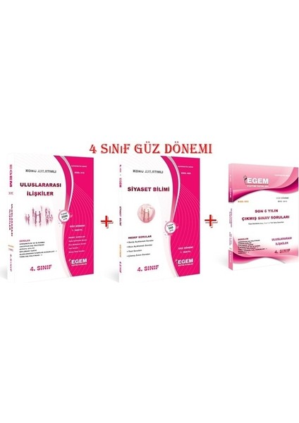 AÖF Uluslararası İlişkiler 4. Sınıf 7 Dönem Konu Anlatımlı Soru Bankası + Çıkmış