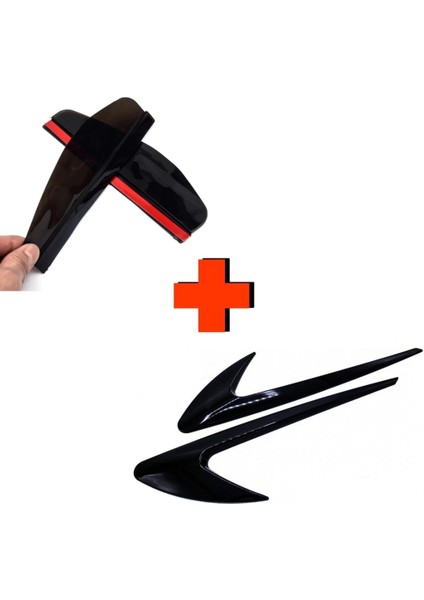 Ford Transit Connect Çamurluk Venti / Ayna Rüzgarlığı Pianoblack