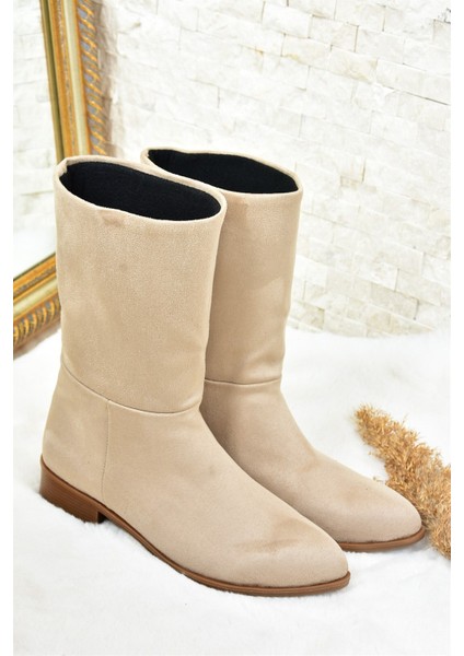 Kadın Günlük Bot Süet Yüzey ve Hazır Taban ile Şık Tasarım 3 cm modelleri