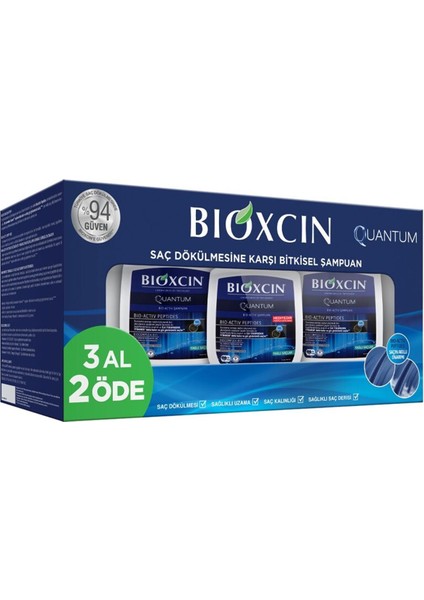 Quantum Bio-Activ Şampuan 300 ml 3 Al 2 Öde (Yağlı Saçlar)