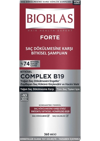Forte Şampuan 360 ml