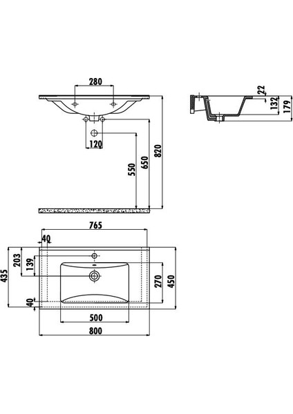 Su 45x80 cm Dolap Mobilya Uyumlu Lavabo Etajerli SU080 fiyatları