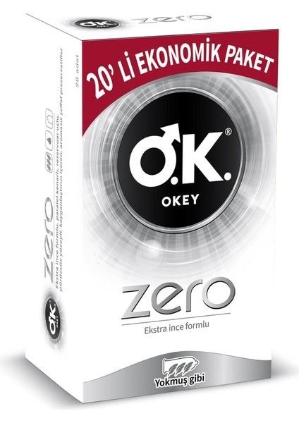 Prezervatif Zero 20'li