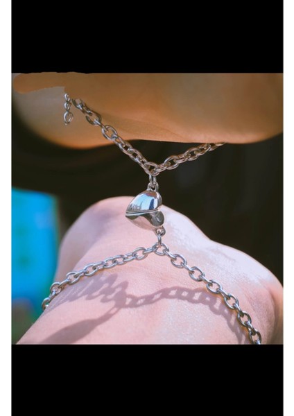 Mıknatıslı Kalp Sevgili Çift Bilekliği fiyatları