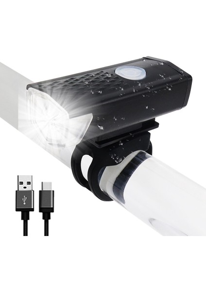USB Şarj Edilebilir Bisiklet Işık Mtb Bisiklet Ön Arka Arka Arka Lamba Bisiklet Güvenlik Uyarı Işığı Su Geçırmez Bisiklet Lambası El Feneri (Yurt Dışından)