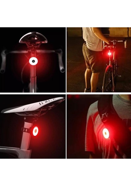 Su Geçırmez Bisiklet Kuyruk Işık USB Arka Uyarı Lambası Mtb Bisiklet Güvenlik LED 5 Modları Şarj Bisiklet Kaskı Sırt Çantası Işık Aksesuarı (Yurt Dışından) fırsatları