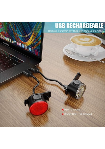 260MAH Bisiklet Arka Işık USB Ücretli Mini LED Bisiklet Kuyruk Işık Ipx6 Su Geçırmez Güvenlik Uyarı Bisiklet Kask Sırt Çantası Işıkları (Yurt Dışından) fiyatları