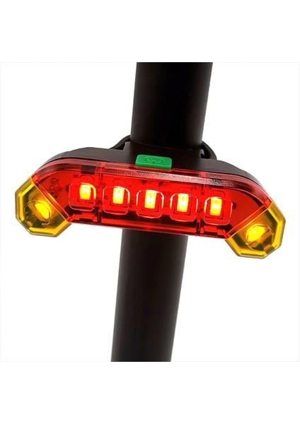 USB Şarj Edilebilir Bisiklet Işık LED Su Geçırmez Mtb Yol Bisikleti Kuyruk Işık Sinyali Arka Lamba Güvenlik Uyarısı Gece Bisiklet Aksesuarları (Yurt Dışından)
