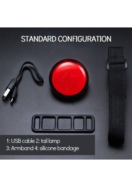 Bisiklet Işık USB Şarj Edilebilir Arka Kuyruk Işık Kask Çalışan Işık Omuz Işık Açık Mtb Bisiklet Uyarı Lambası Aksesuarları (Yurt Dışından) indirimleri