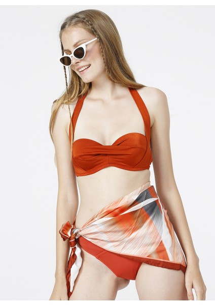 Koyu Tarçın Kadın Bikini Üst