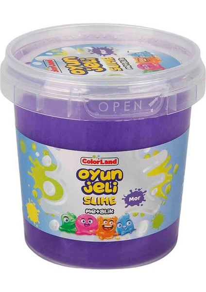 Colorland Slime Metalik Renkli Oyun Jeli 145 Gr. - Mor