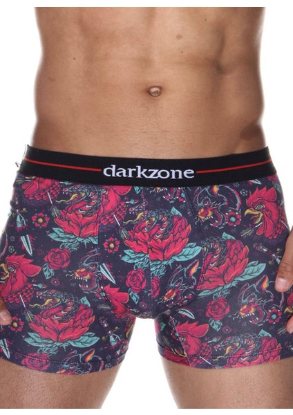 Erkek Desenli Çok Renkli Boxer