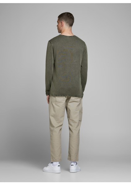 12174001 O Yaka Erkek Koyu Yeşil Kazak modelleri