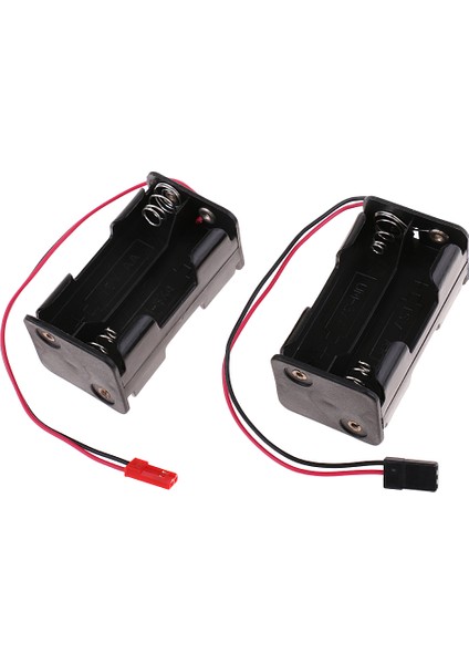 2x Fiş Konnektörü Aa Pil Tutucu Kutusu Kılıf Rc Helikopter Uçak Tekne Için (Yurt Dışından)