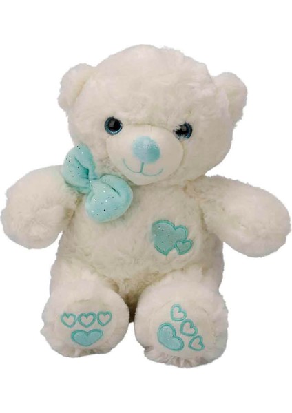 Papyonlu Peluş Ayı 30 Cm. - Mavi