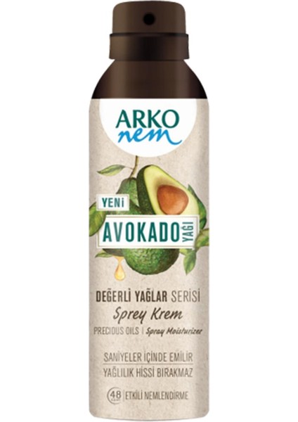 Arko Nem Değerli Yağlar Avokado Sprey Krem 150 ml