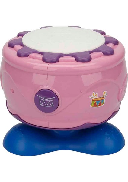Işıklı ve Müzikli Kaya Davul - Pembe
