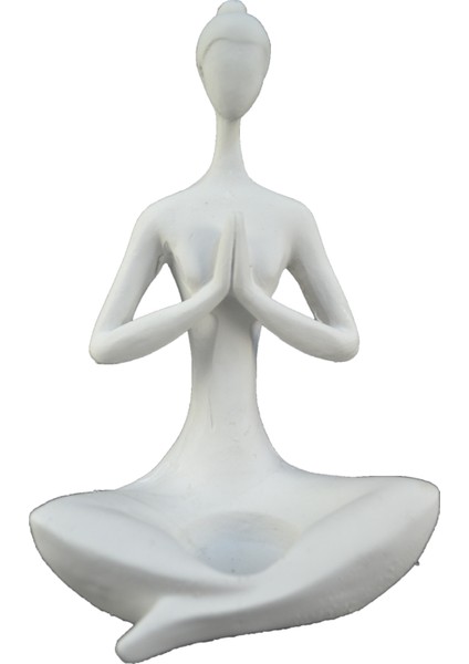 HYK130 Yogacı Kadın Mumluk Polyester Obje