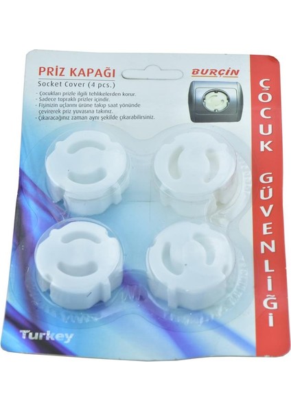 Çocuk Emniyet Priz Kapağı 4 Lü Paket fiyatları