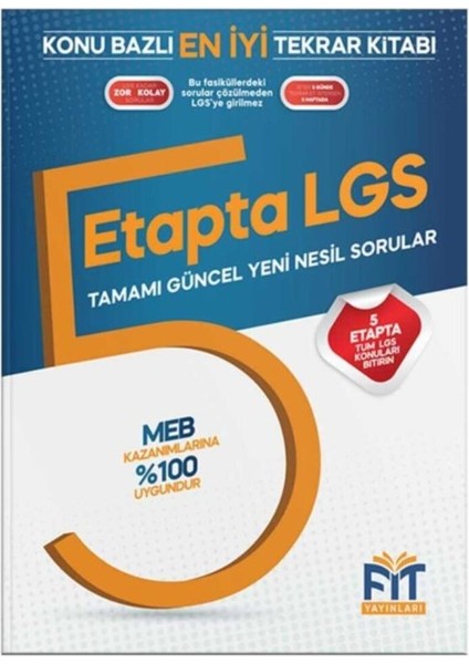 8. Sınıf 5 Etapta Lgs Tüm Dersler Soru Bankası