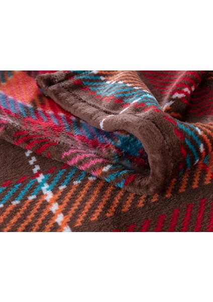 Antonin Çift Kişilik Welsoft Baskılı Battaniye - Kahverengi fiyatları