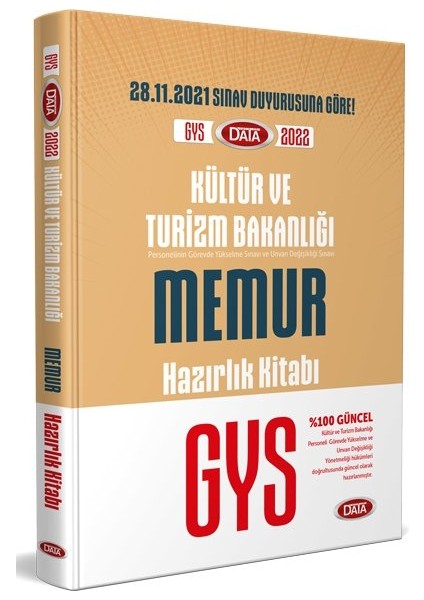 2022 Kültür ve Turizm Bakanlığı GYS Memur Hazırlık Kitabı
