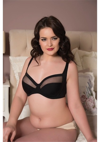 3696 Klasik Tüllü Minimizer Sütyen