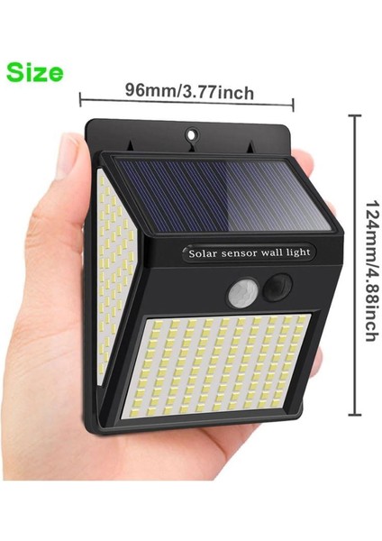 Bahçe Aydınlatma Sensörlü Su Geçirmez 222 LED