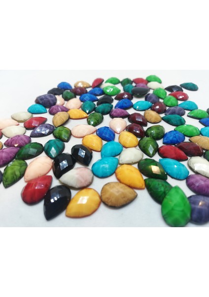 10X14 (1.4 Cm) Damarlı Yapıştırma Taşlar Karışık Paket (100 Adet) fiyatları